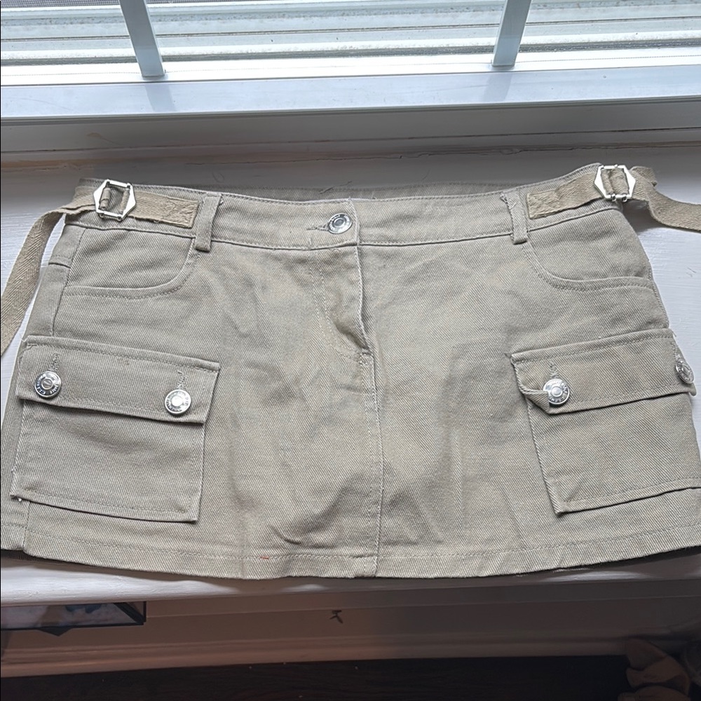 Steve Madden Tan Mini Skirt